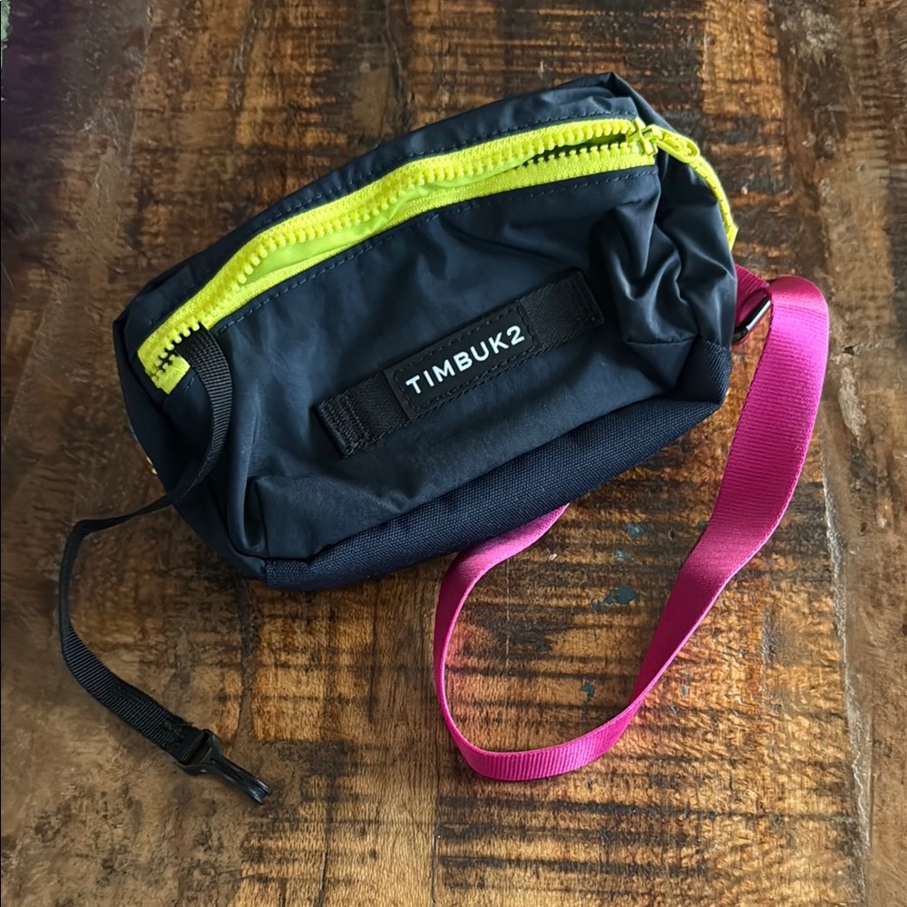 Timbuk2 Black and Pink Crossbody Bag